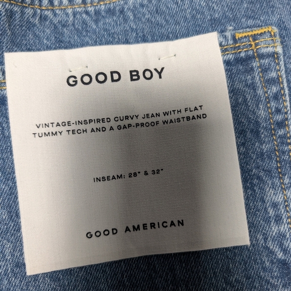 Good American Jeans Flat Tummy Tech Ankle Split Good Boy High Rise Sz 18 - Picture 8 of 11